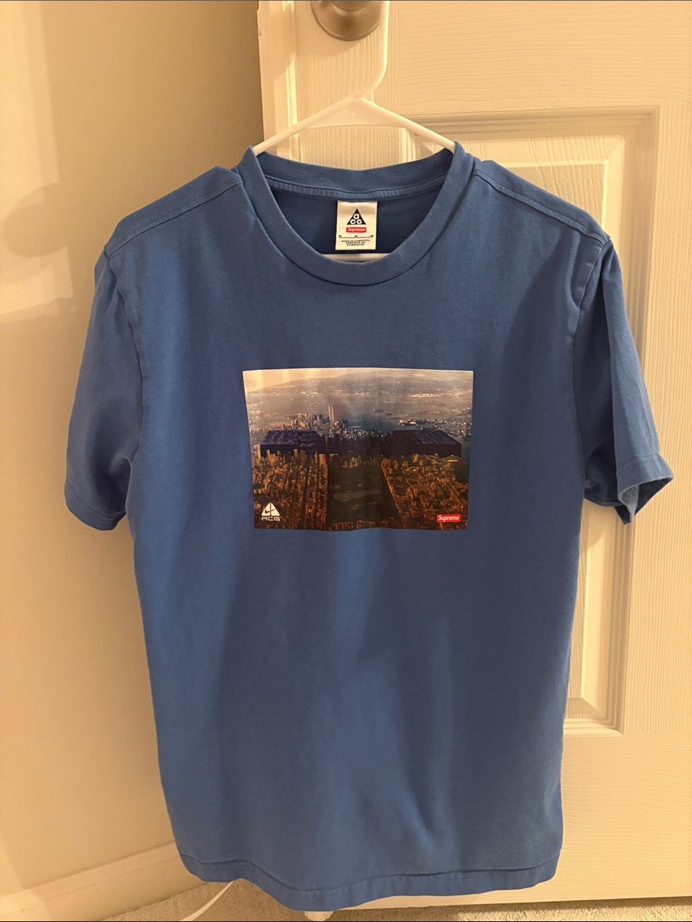 PALACE Blue Aerial Cityscape Tee
